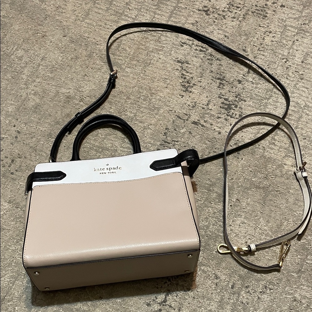 Kate Spade Tan and Black Crossbody Bag